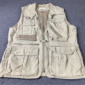 Vintage Mens Banana Republic Tactical Multi pocket Fishing Vest Men’s Sz Medium